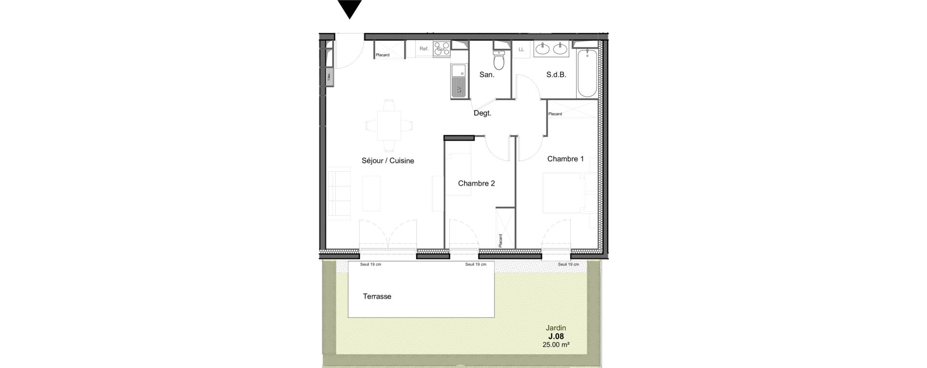 Appartement T3 de 64,47 m2 &agrave; Nemours Rive du loing