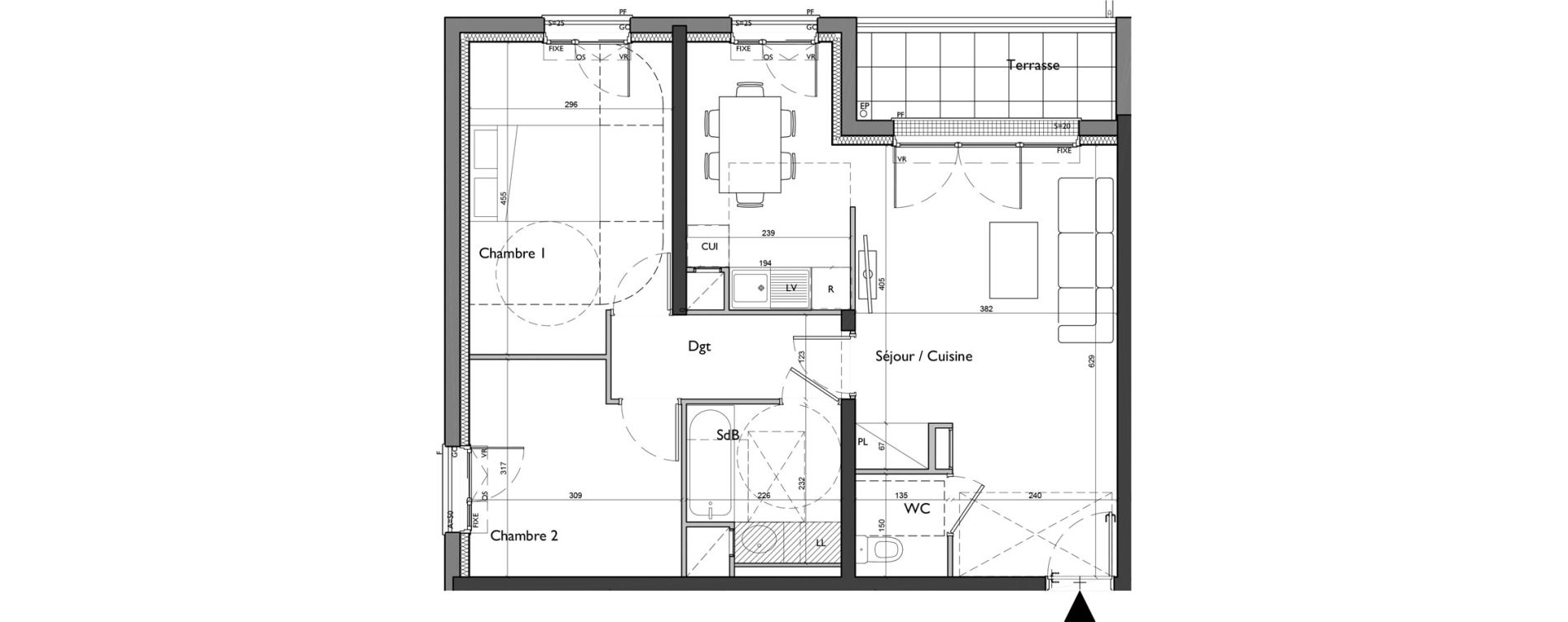 Appartement T3 de 63,53 m2 &agrave; Nemours Rive du loing