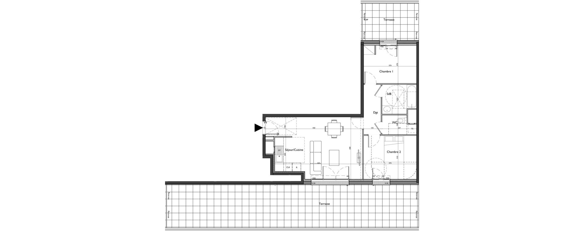 Appartement T3 de 62,05 m2 &agrave; Nemours Rive du loing