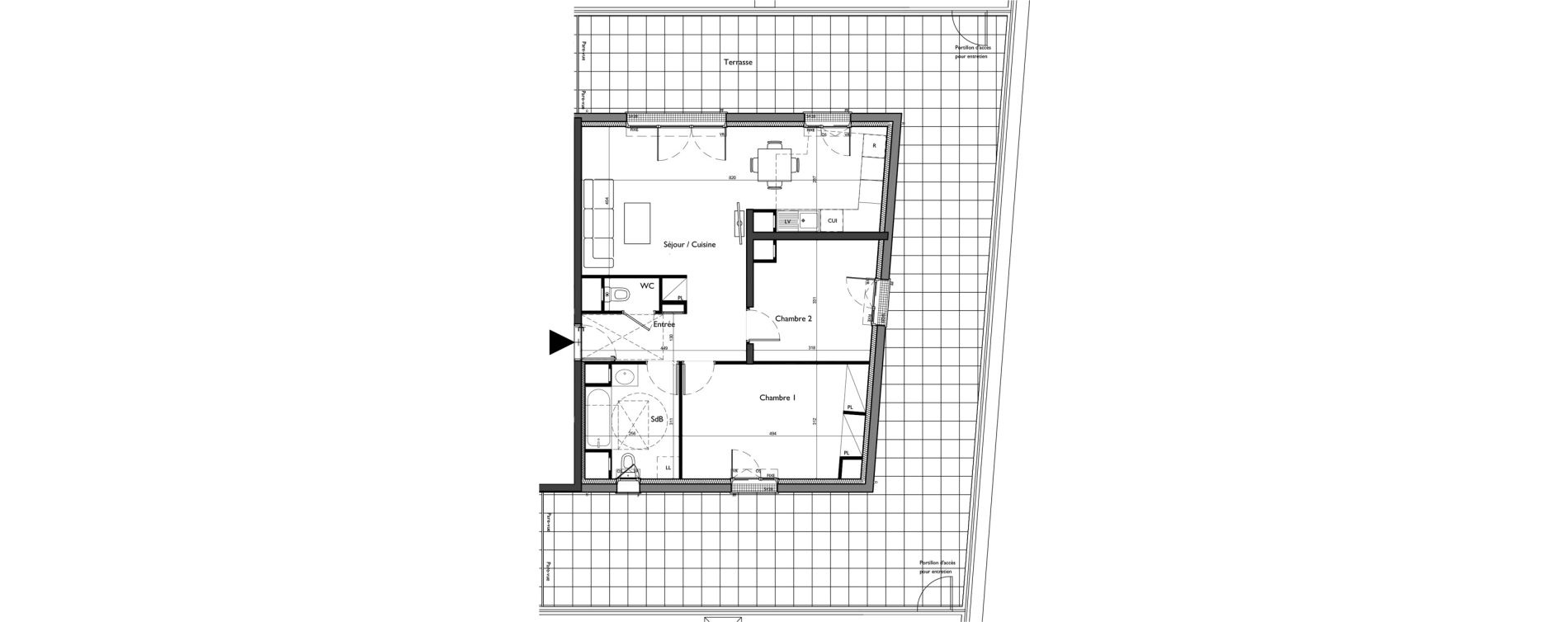 Appartement T3 de 70,24 m2 &agrave; Nemours Rive du loing