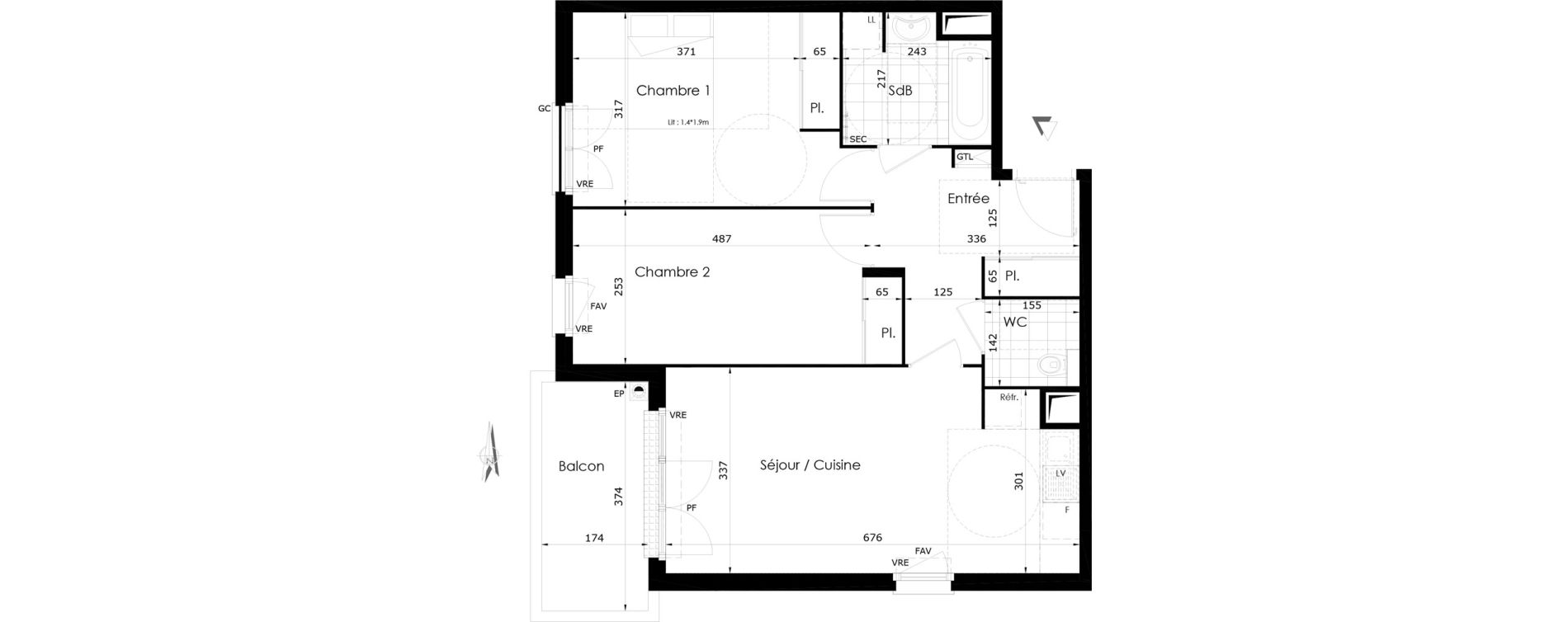 Appartement T3 de 64,35 m2 &agrave; Othis La jalaise