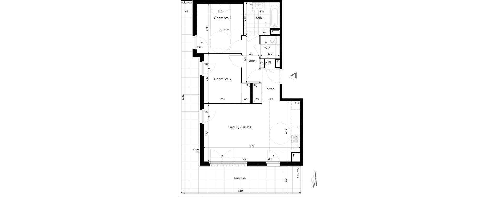 Appartement T3 de 64,50 m2 &agrave; Othis La jalaise