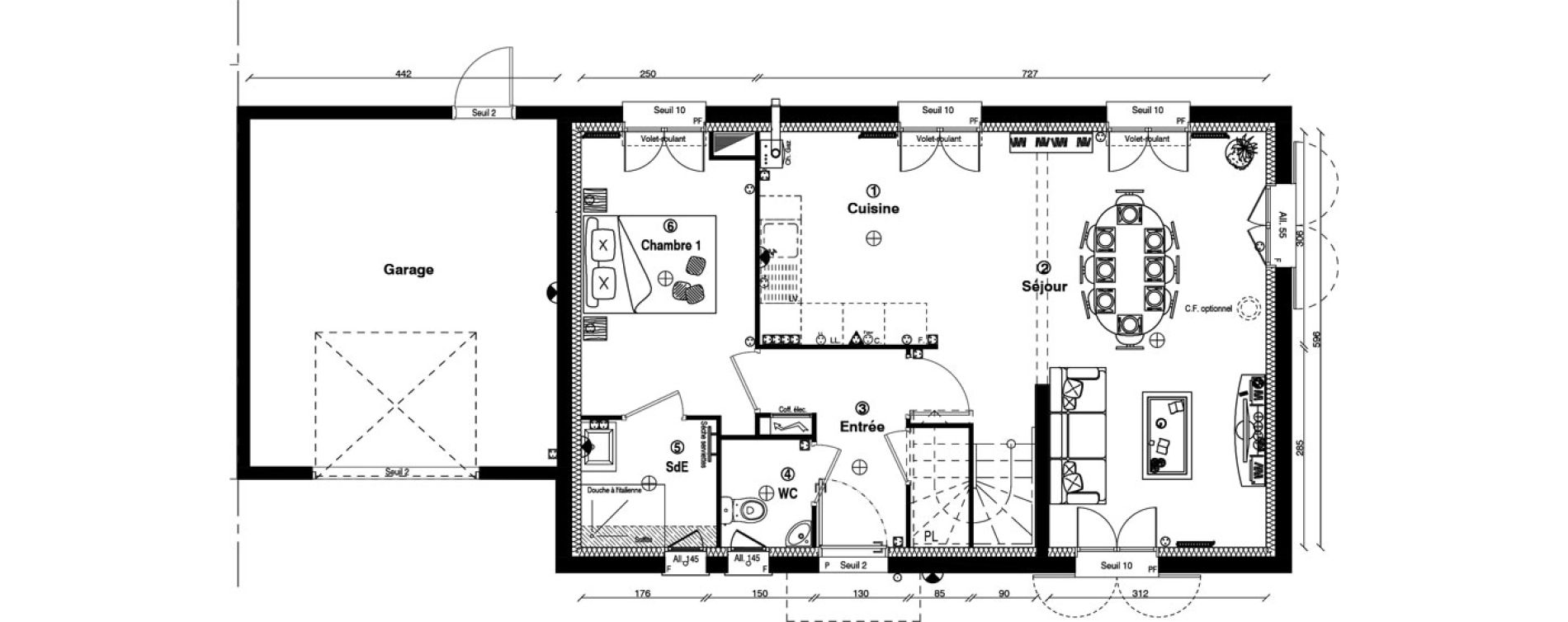 Maison T5 de 108,30 m2 &agrave; Othis Centre