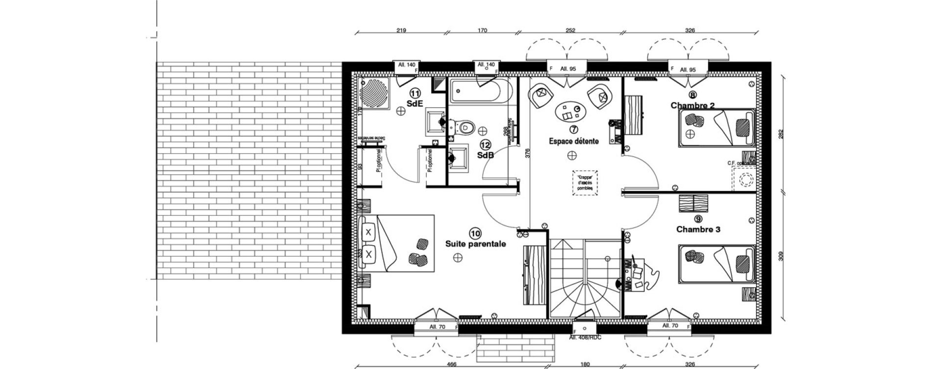 Maison T5 de 108,30 m2 &agrave; Othis Centre