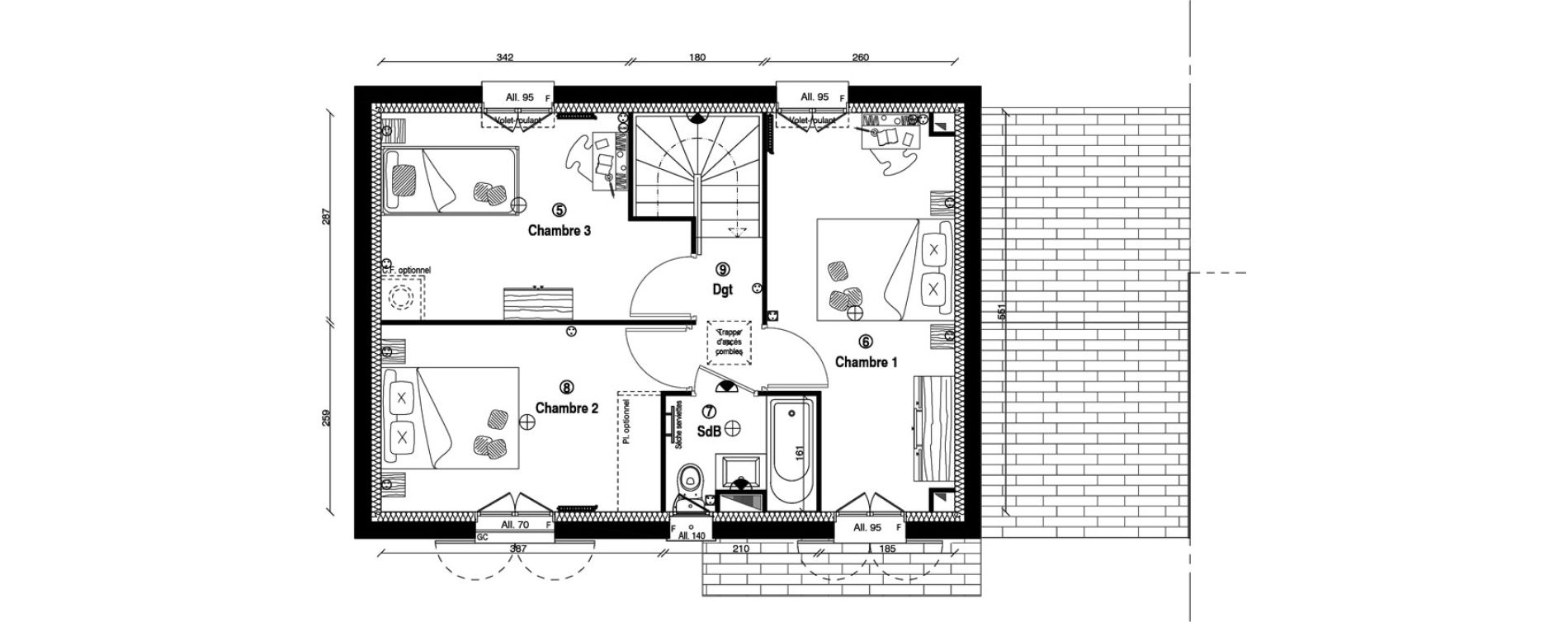 Maison T4 de 79,90 m2 &agrave; Othis Centre