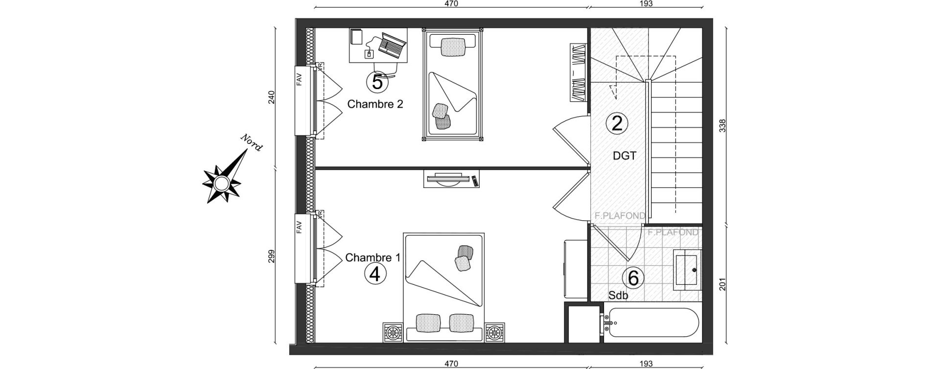 Appartement T3 de 63,15 m2 &agrave; Ozoir-La-Ferri&egrave;re Centre