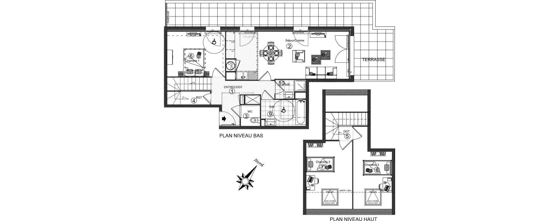 Appartement T4 de 80,10 m2 &agrave; Ozoir-La-Ferri&egrave;re Centre