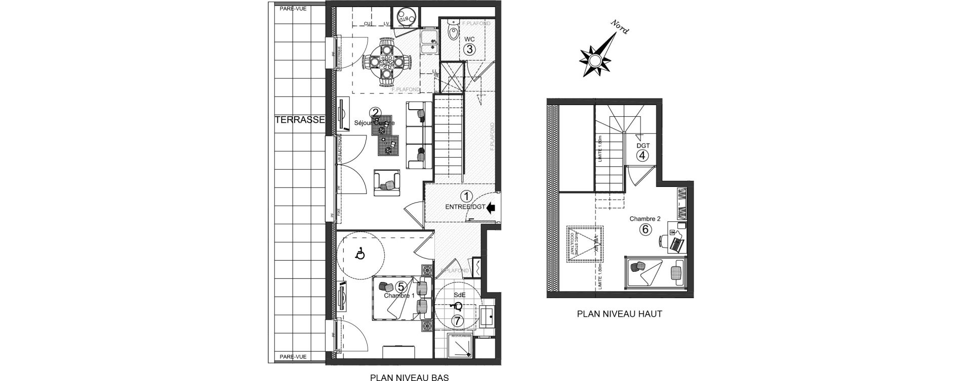 Appartement T3 de 59,70 m2 &agrave; Ozoir-La-Ferri&egrave;re Centre