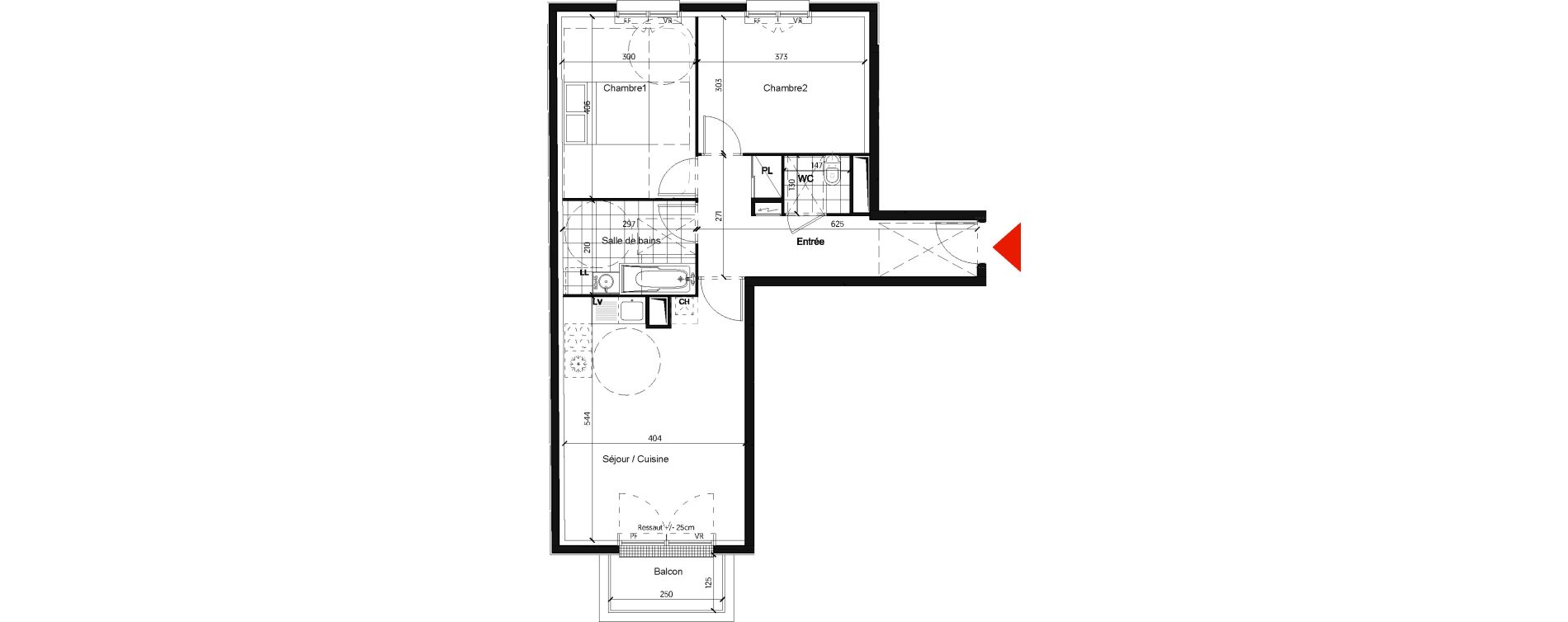 Appartement T3 de 64,32 m2 &agrave; Pontault-Combault Centre