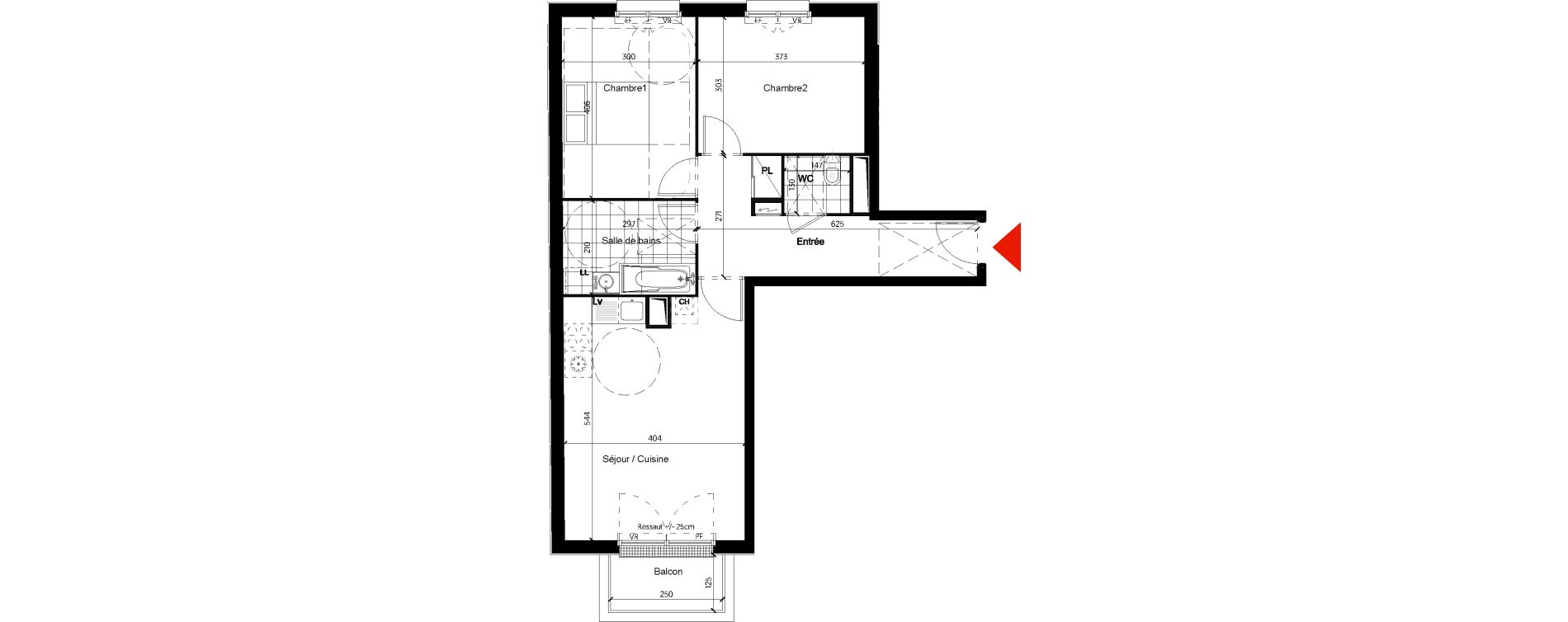 Appartement T3 de 64,32 m2 &agrave; Pontault-Combault Centre