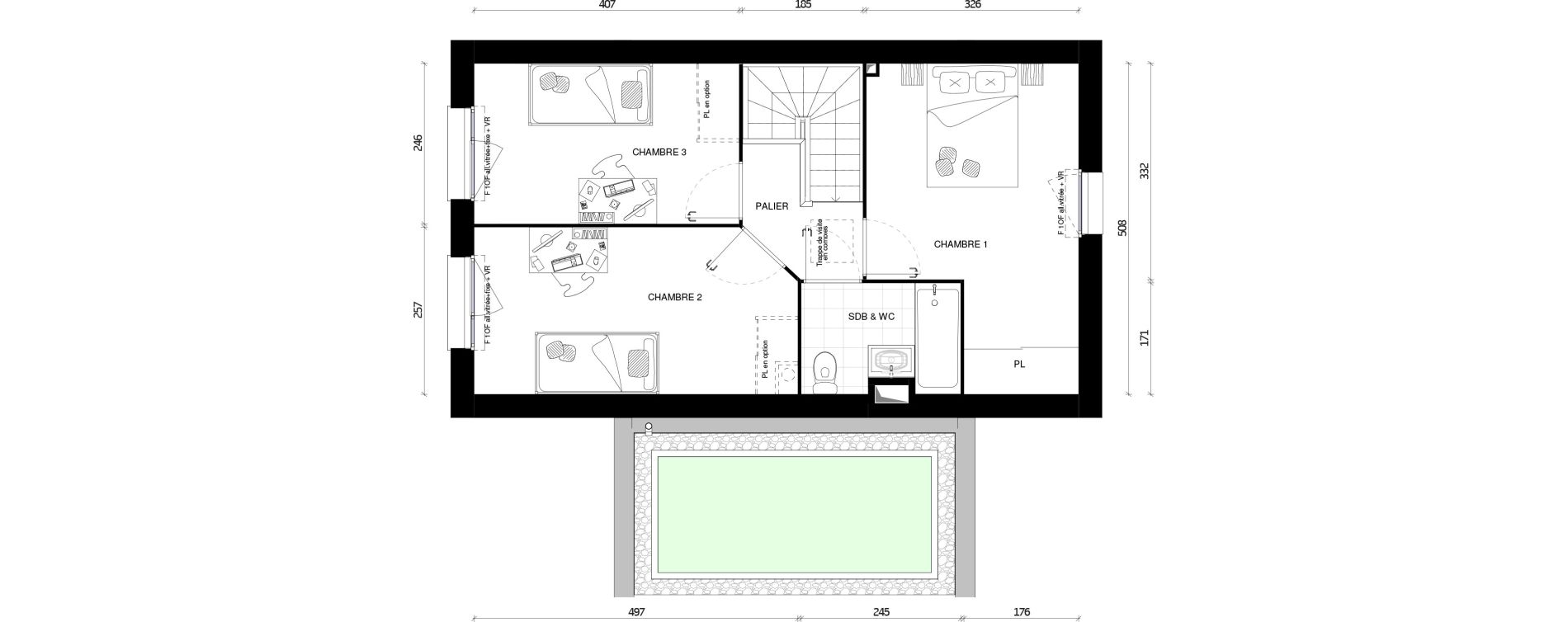 Maison T4 de 87,10 m2 &agrave; Pontault-Combault Centre