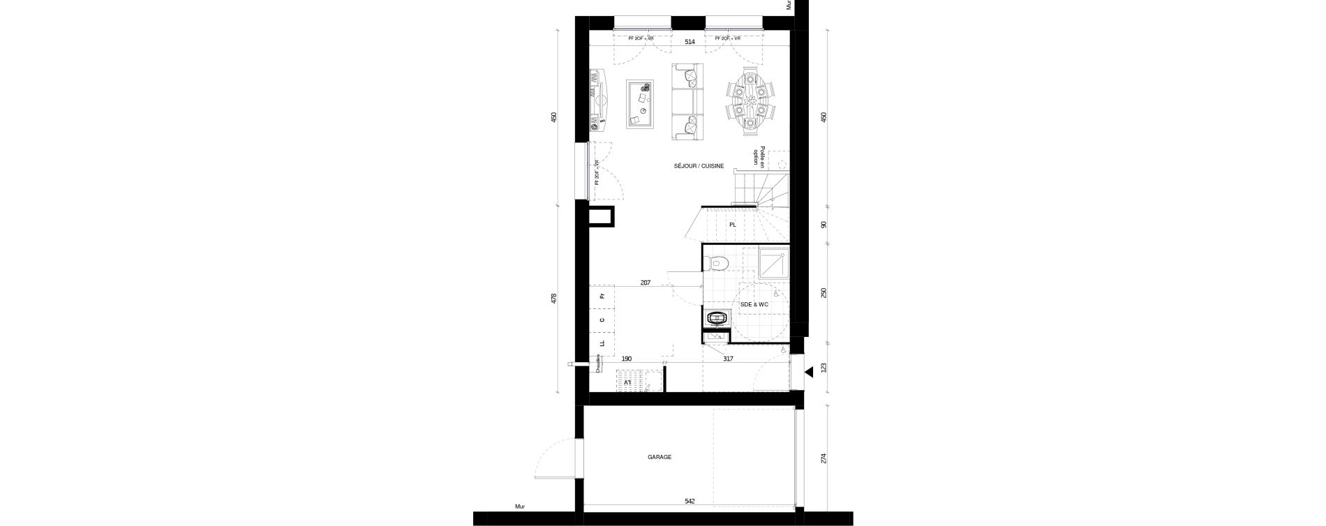Maison T4 de 88,50 m2 &agrave; Pontault-Combault Centre