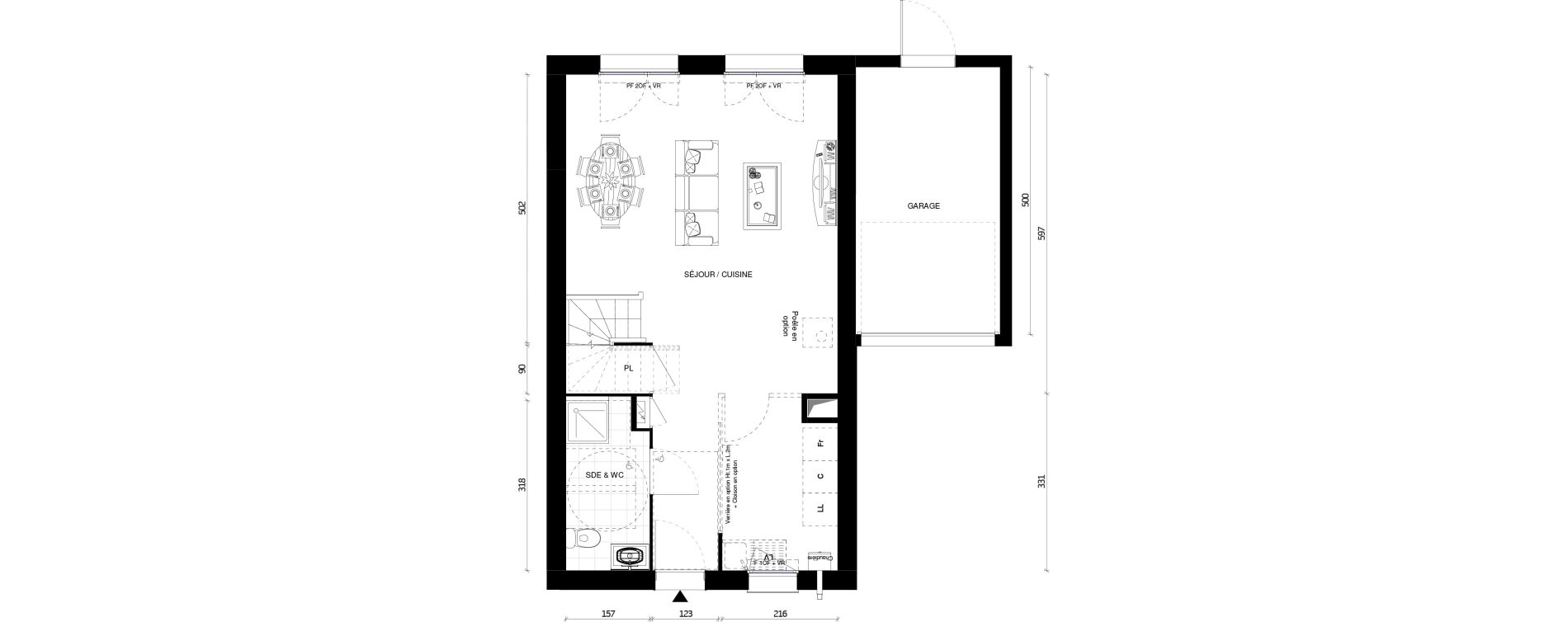 Maison T4 de 87,20 m2 &agrave; Pontault-Combault Centre