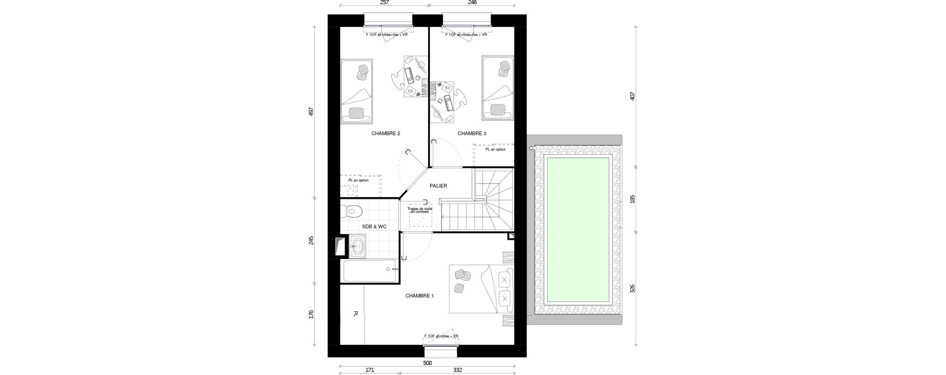 Maison T4 de 87,10 m2 &agrave; Pontault-Combault Centre