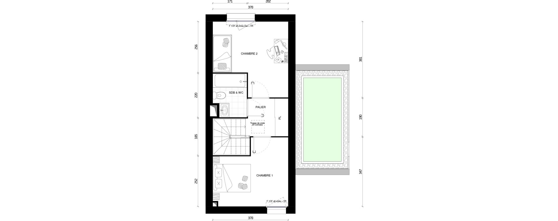 Maison T3 de 62,20 m2 &agrave; Pontault-Combault Centre