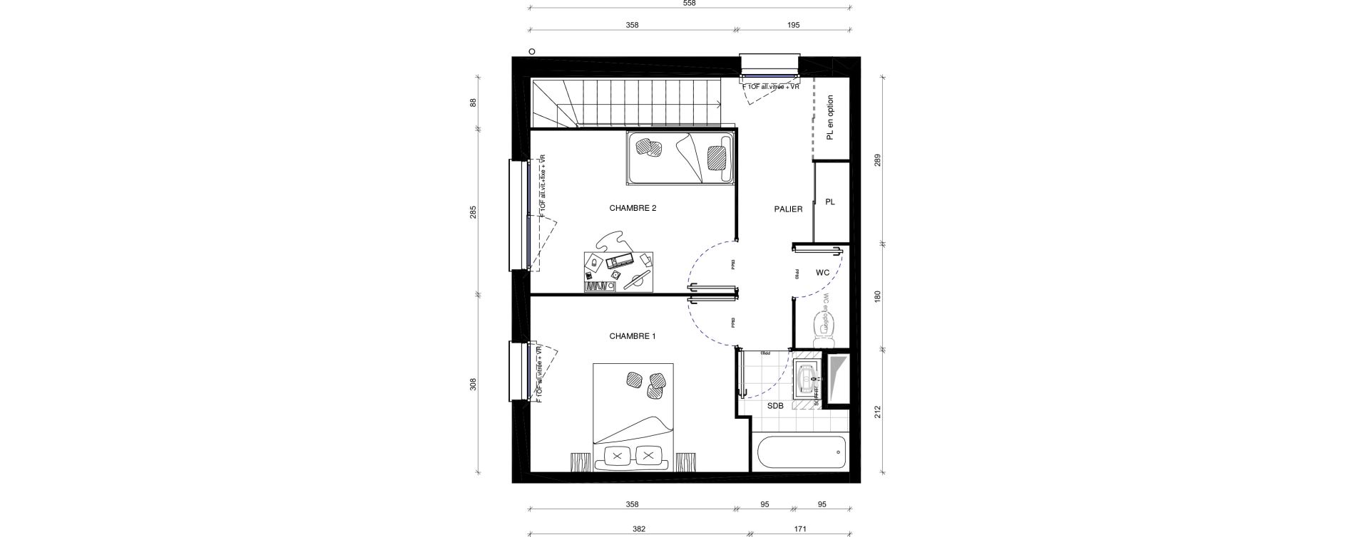 Duplex T3 de 69,70 m2 &agrave; Pontault-Combault Centre