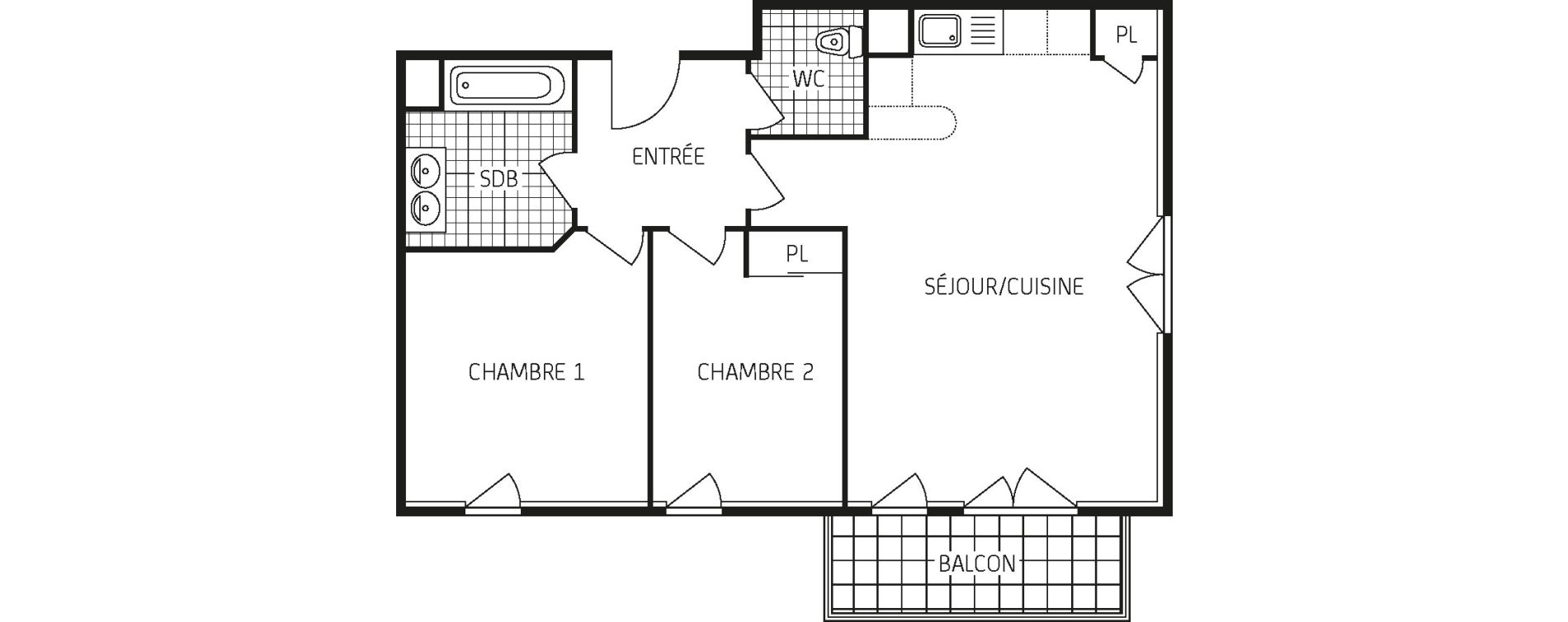 Appartement T3 de 61,36 m2 &agrave; Pringy Centre