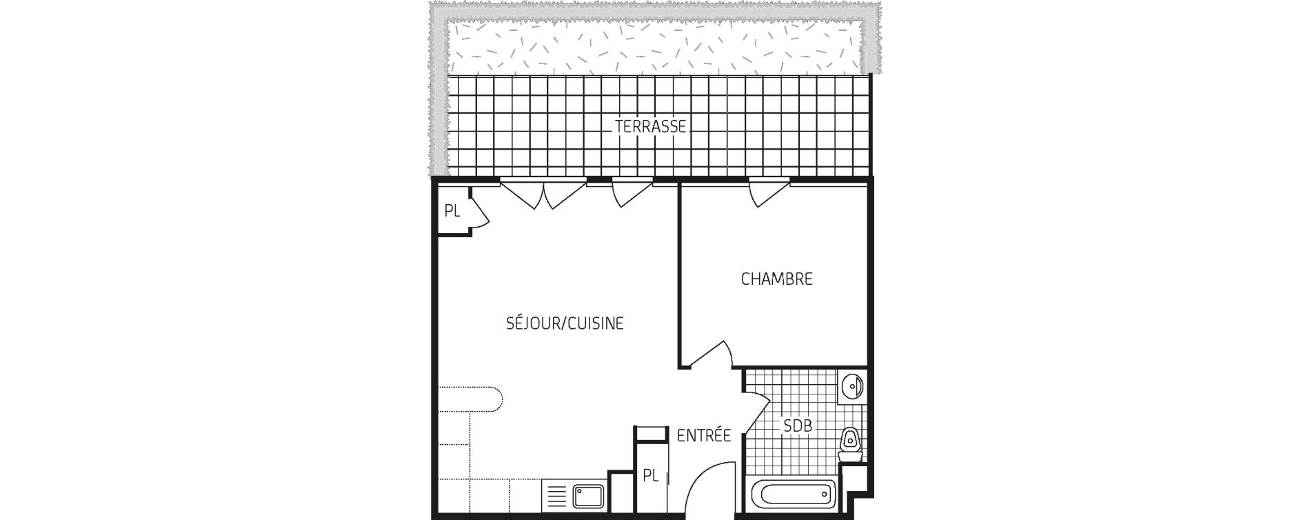 Appartement T2 de 44,50 m2 &agrave; Pringy Centre
