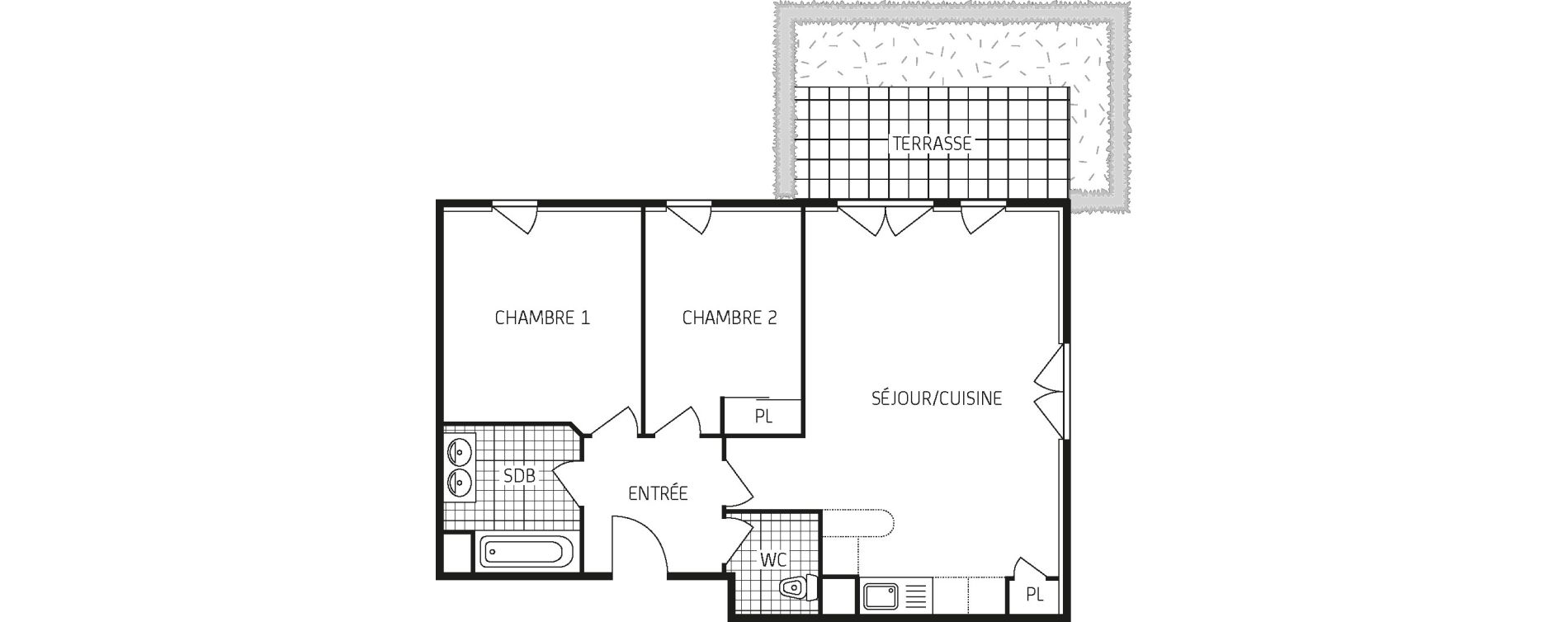 Appartement T3 de 61,48 m2 &agrave; Pringy Centre