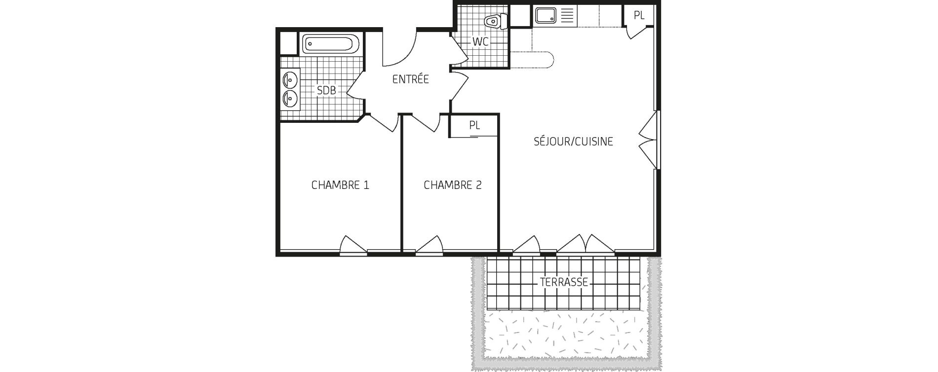 Appartement T3 de 61,24 m2 &agrave; Pringy Centre