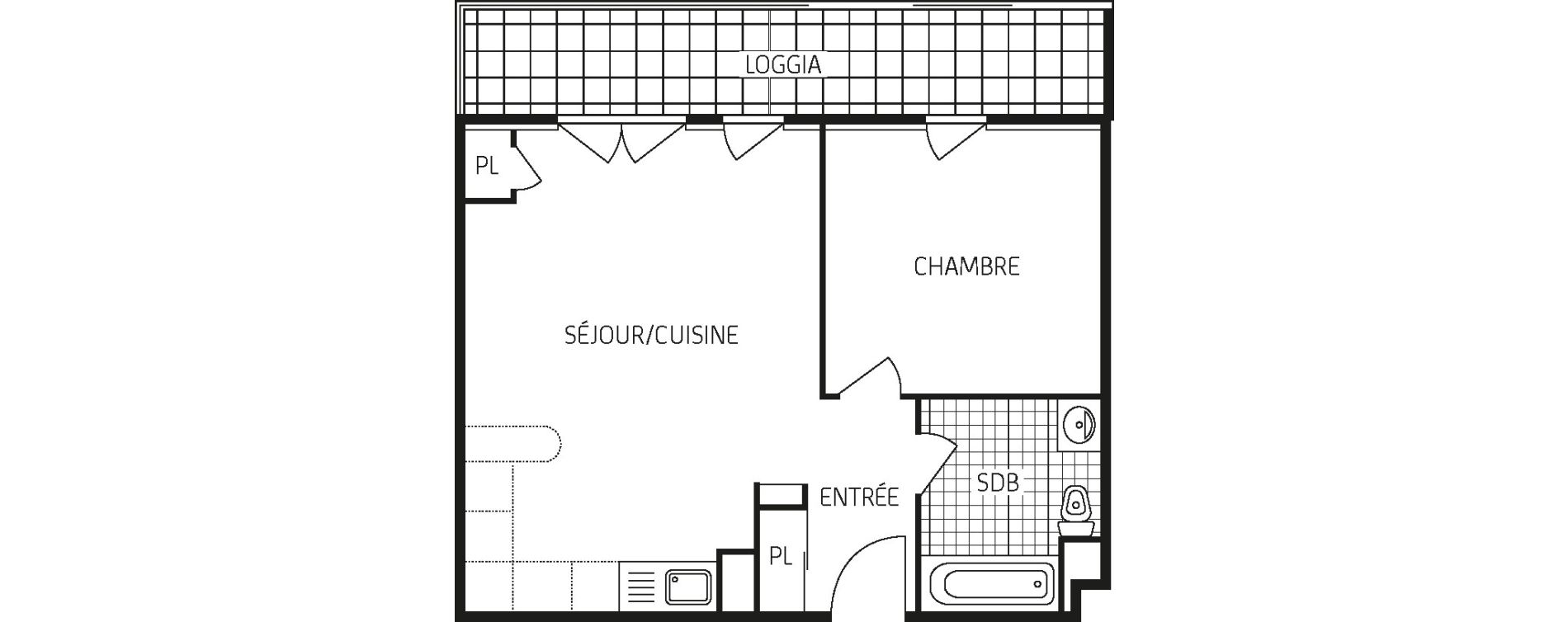 Appartement T2 de 44,50 m2 &agrave; Pringy Centre