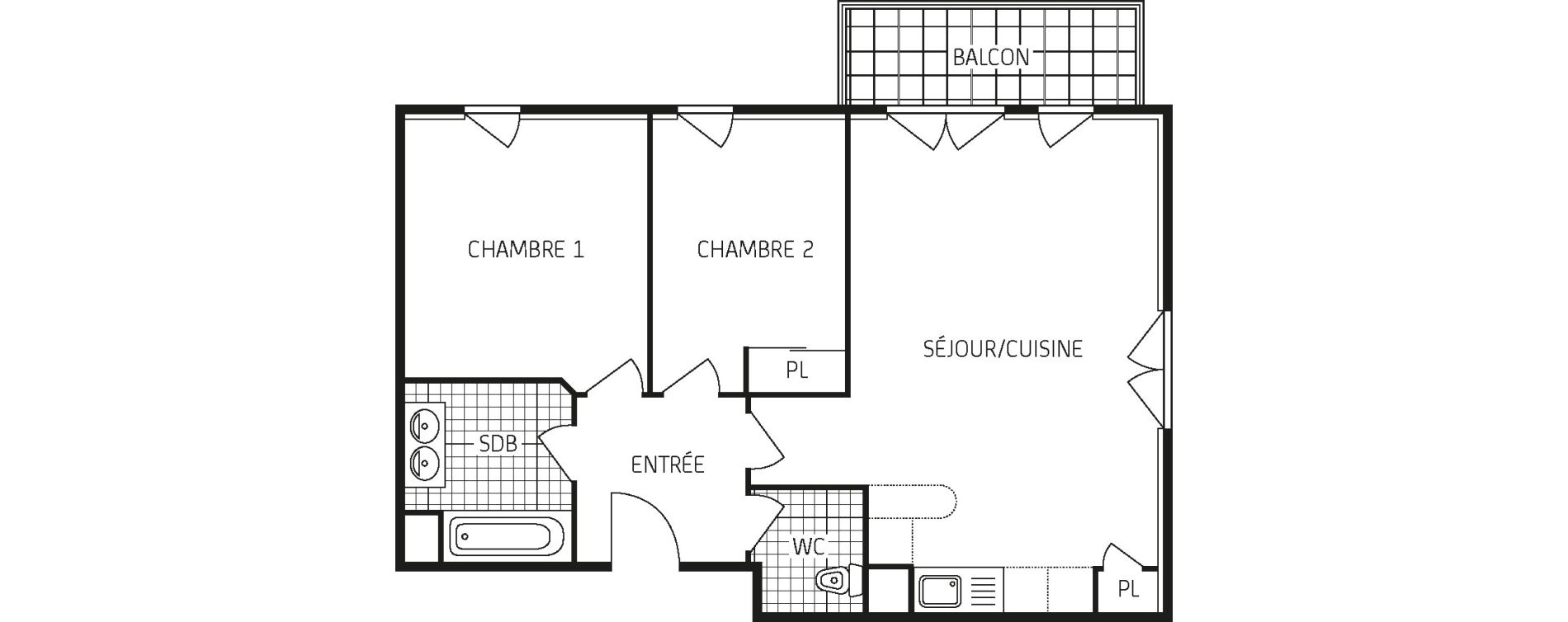 Appartement T3 de 61,48 m2 &agrave; Pringy Centre