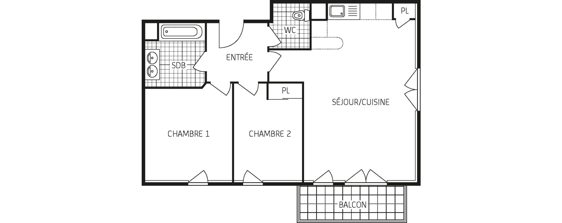Appartement T3 de 61,22 m2 &agrave; Pringy Centre