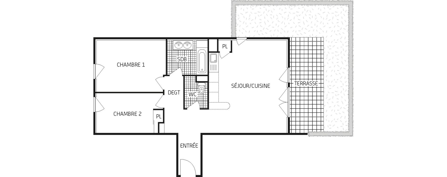 Appartement T3 de 64,04 m2 &agrave; Provins Centre