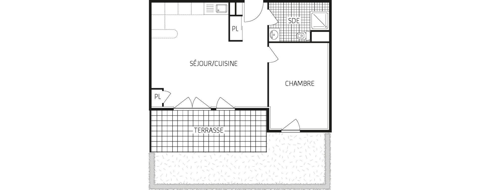Appartement T2 de 44,32 m2 &agrave; Provins Centre