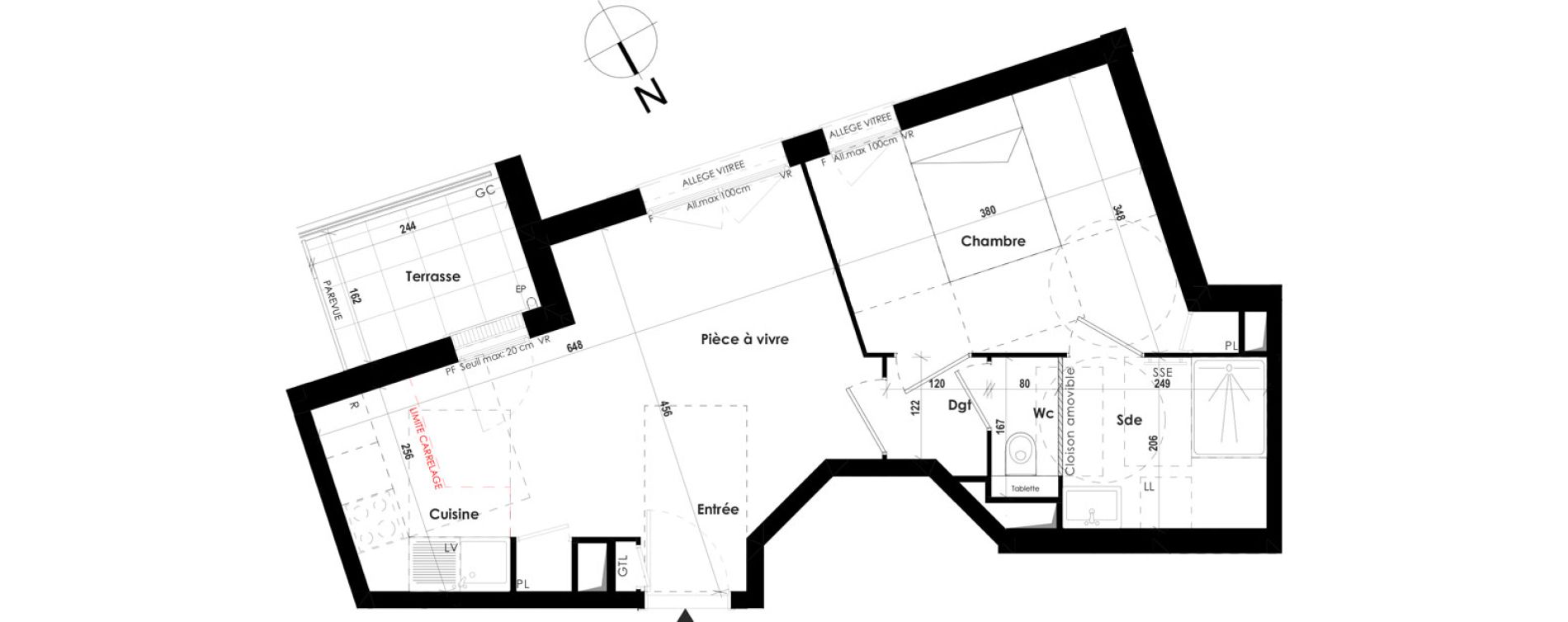 Appartement T2 de 41,00 m2 &agrave; Roissy-En-Brie Hypercentre