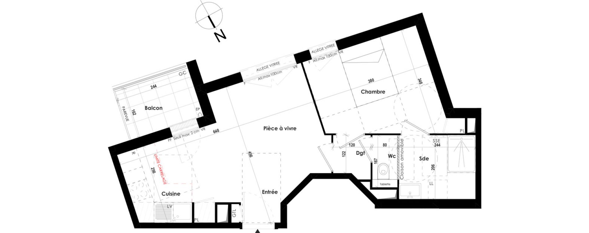 Appartement T2 de 41,00 m2 &agrave; Roissy-En-Brie Hypercentre
