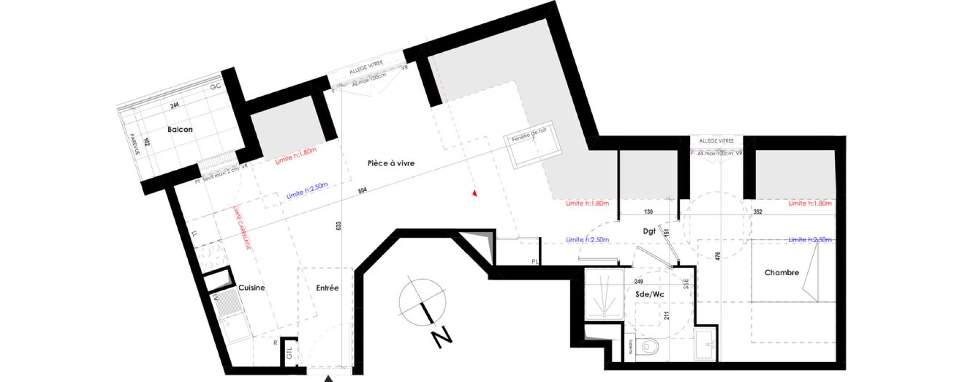 Appartement T2 de 53,18 m2 &agrave; Roissy-En-Brie Hypercentre