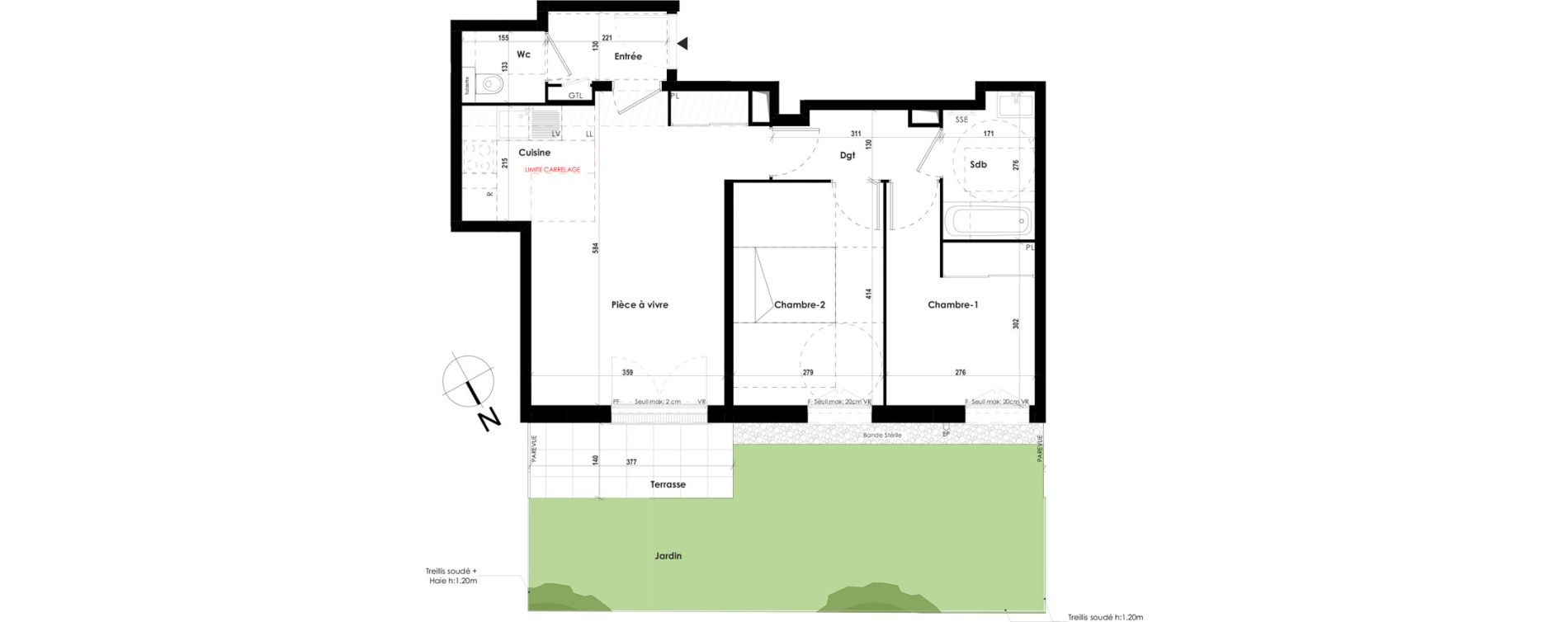 Appartement T3 de 58,52 m2 &agrave; Roissy-En-Brie Hypercentre