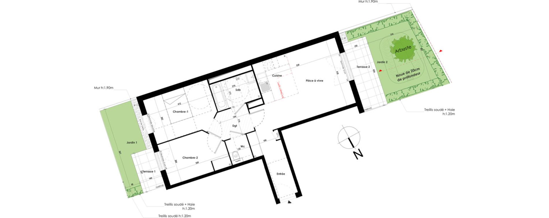 Appartement T3 de 62,26 m2 &agrave; Roissy-En-Brie Hypercentre
