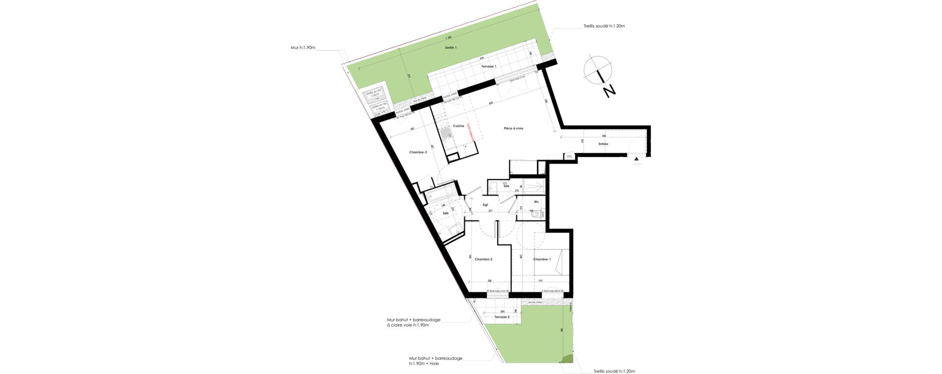 Appartement T4 de 83,05 m2 &agrave; Roissy-En-Brie Hypercentre