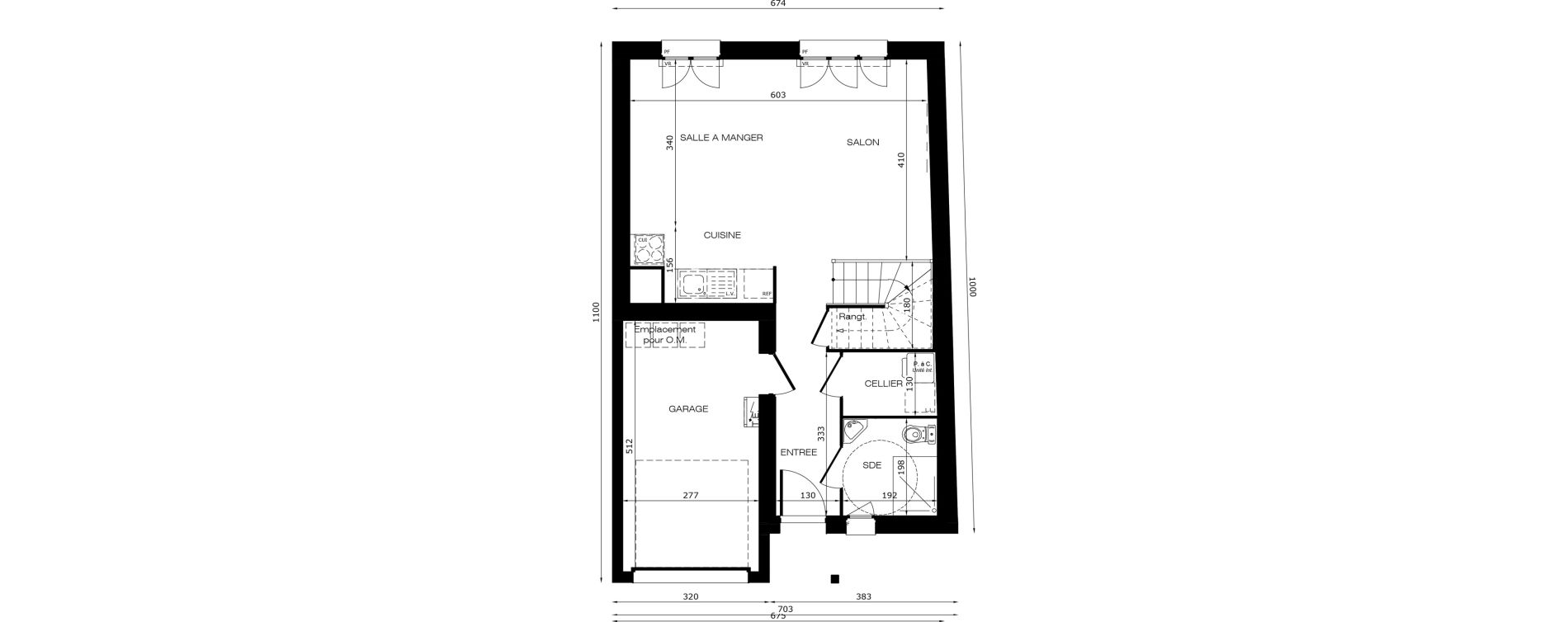 Maison T4 de 92,50 m2 &agrave; Saint-Fargeau-Ponthierry Centre