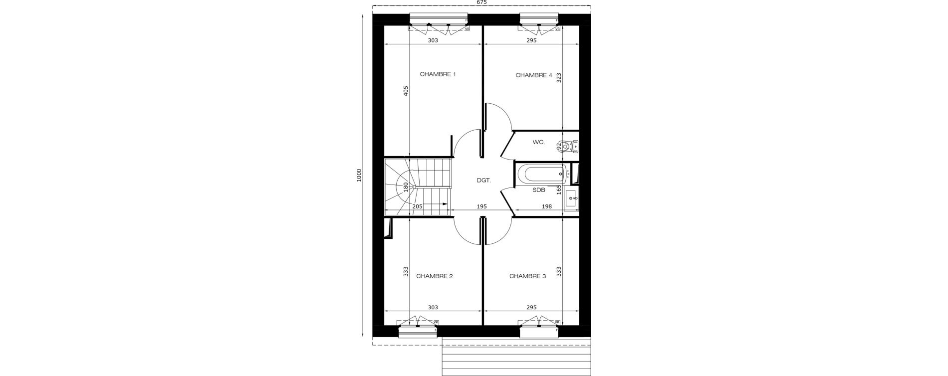 Maison T4 de 90,16 m2 &agrave; Saint-Fargeau-Ponthierry Centre