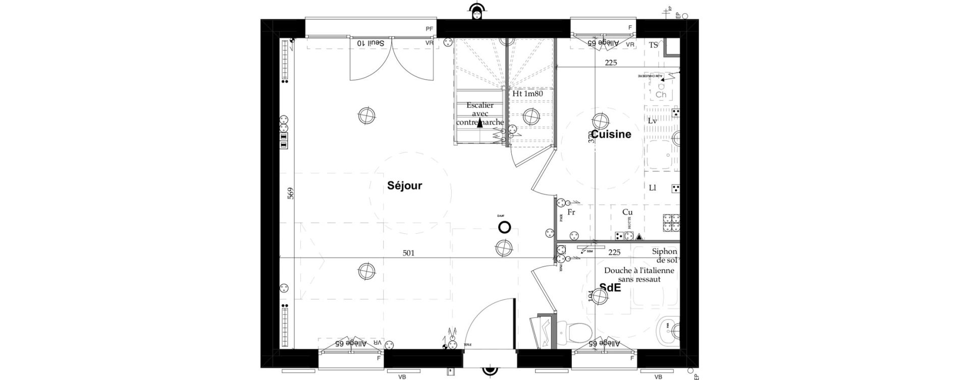 Maison T4 de 75,00 m2 &agrave; Saint-Thibault-Des-Vignes Centre