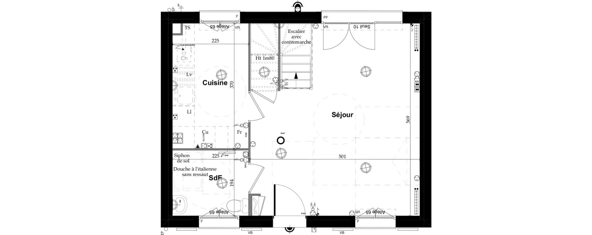 Maison T4 de 75,00 m2 &agrave; Saint-Thibault-Des-Vignes Centre