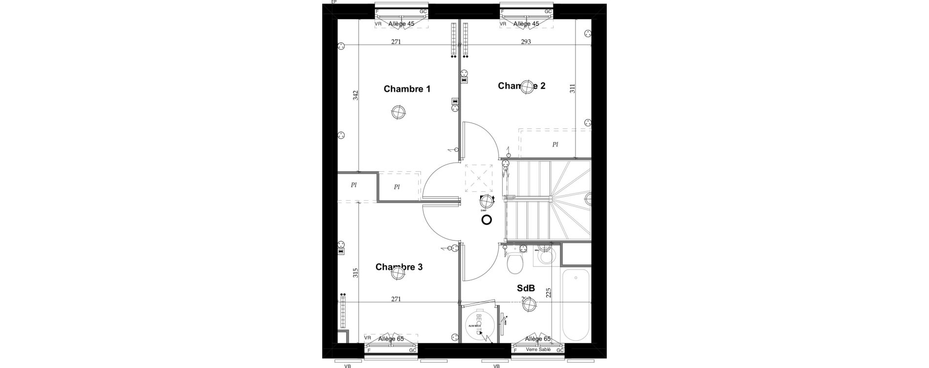 Maison T5 de 93,70 m2 &agrave; Saint-Thibault-Des-Vignes Centre