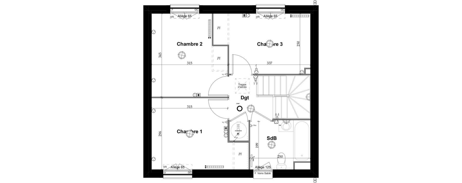 Maison T4 de 76,90 m2 &agrave; Saint-Thibault-Des-Vignes Centre