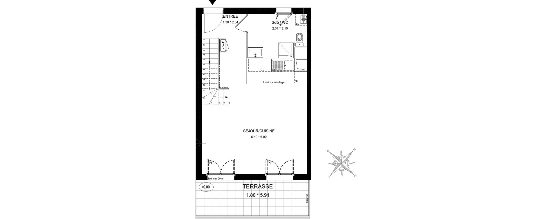 Appartement T4 de 79,46 m2 &agrave; Saint-Thibault-Des-Vignes Centre