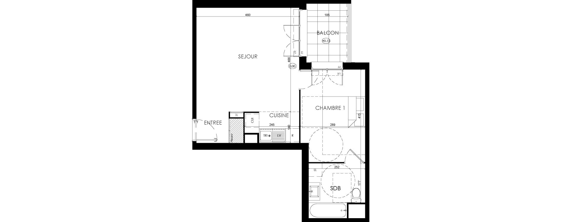 Appartement T2 de 44,63 m2 &agrave; Savigny-Le-Temple Centre