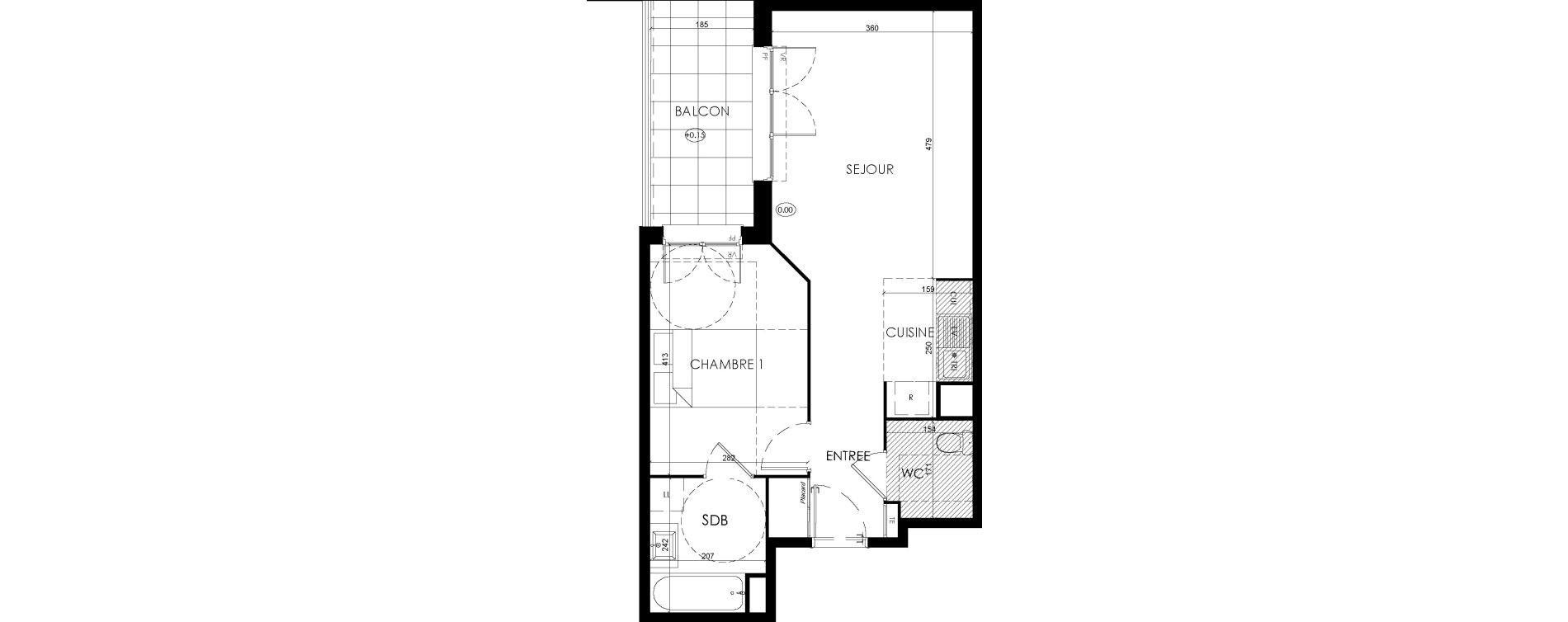 Appartement T2 de 46,22 m2 &agrave; Savigny-Le-Temple Centre