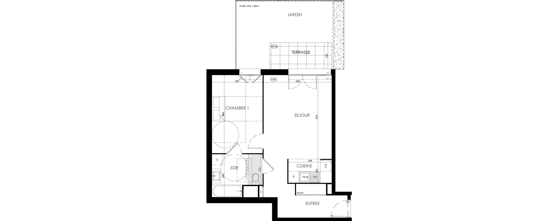 Appartement T2 de 49,62 m2 &agrave; Savigny-Le-Temple Centre