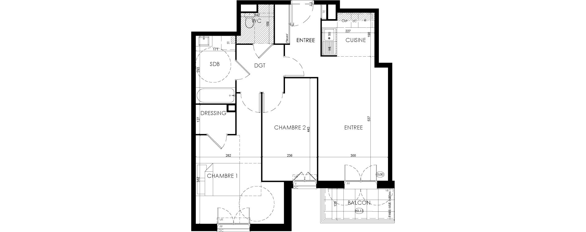 Appartement T3 de 63,05 m2 &agrave; Savigny-Le-Temple Centre