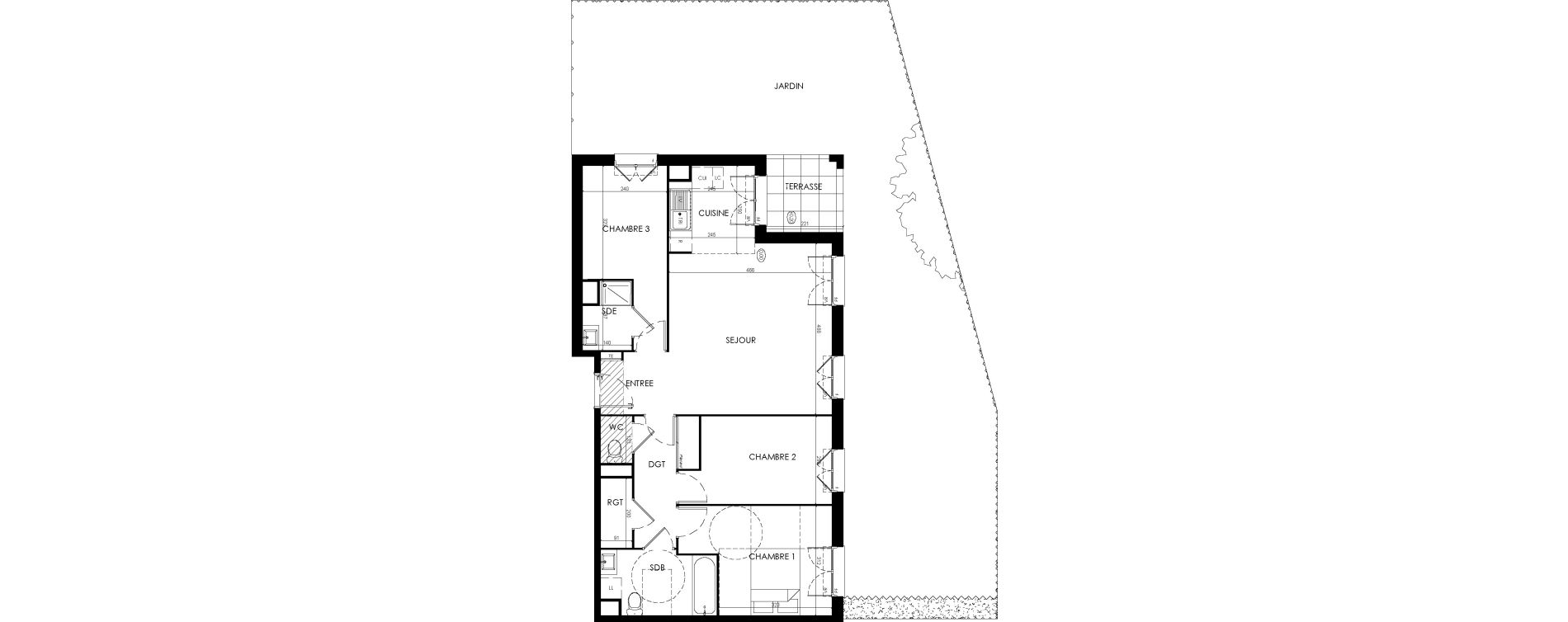 Appartement T4 de 79,04 m2 &agrave; Savigny-Le-Temple Centre