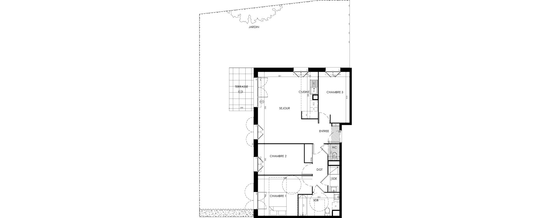 Appartement T4 de 77,82 m2 &agrave; Savigny-Le-Temple Centre