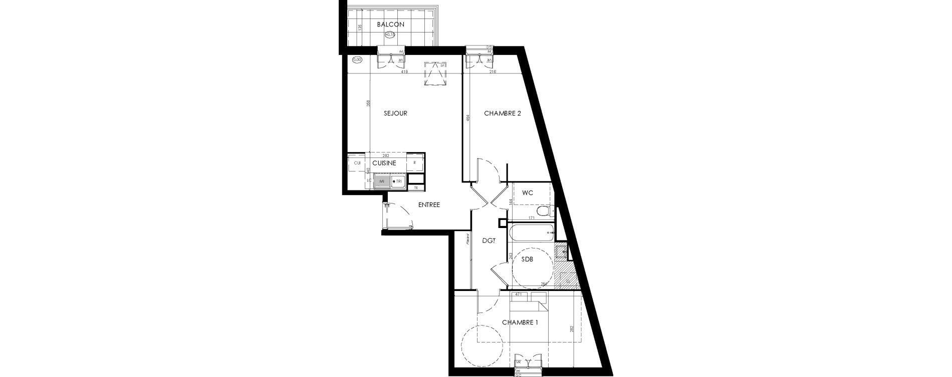 Appartement T3 de 65,10 m2 &agrave; Savigny-Le-Temple Centre