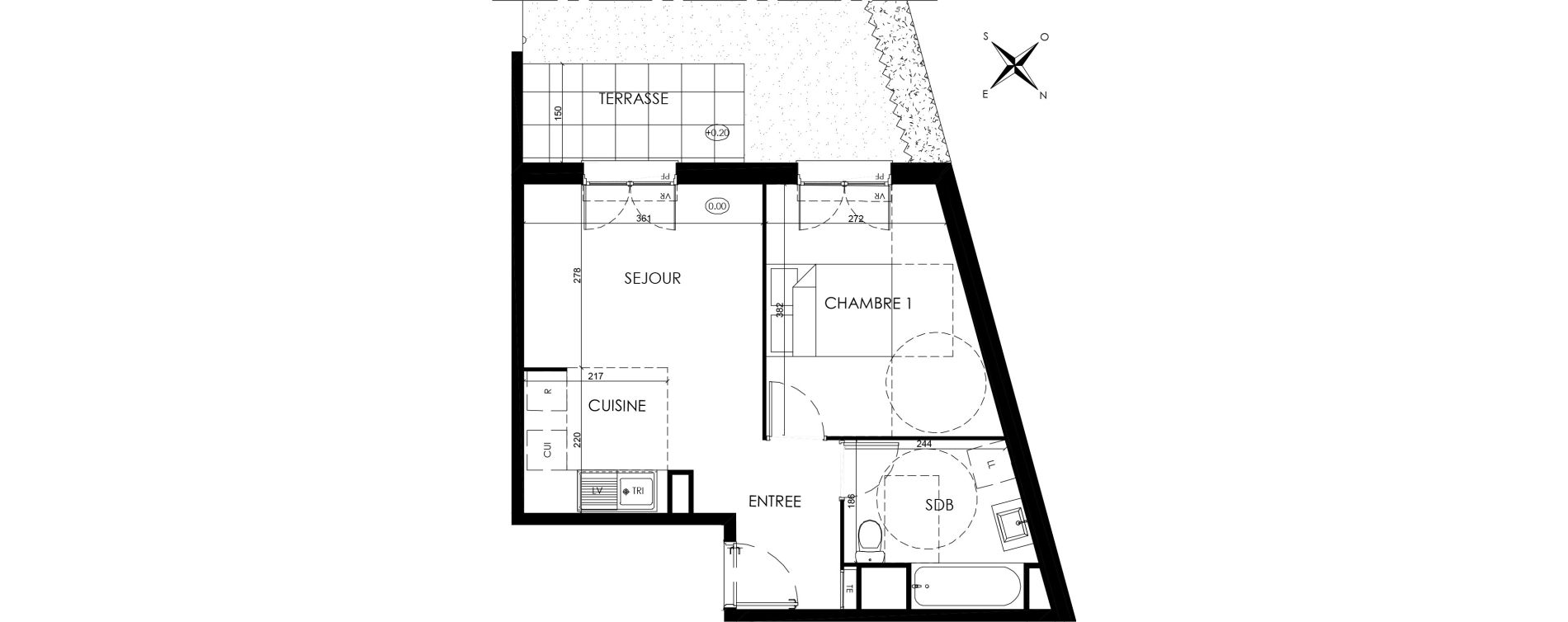 Appartement T2 de 39,26 m2 &agrave; Savigny-Le-Temple Centre